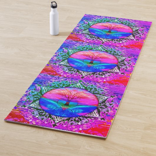 Regenbogenbaum des Lebens Yoga Mat Yogamatte (Beispiel)