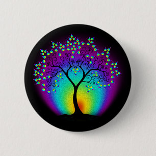 Regenbogenbaum des Rettungsschalters Button