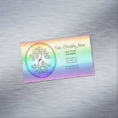 Regenbogenbaum des Rettungstrainers Magnetische Visitenkarte (Beispiel)