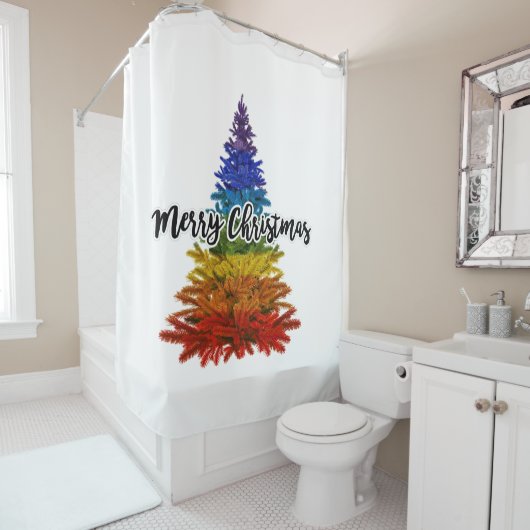 Regenbogenbaum Duschvorhang (Beispiel)
