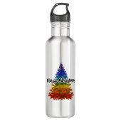 Regenbogenbaum Edelstahlflasche (Vorderseite)