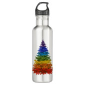 Regenbogenbaum Edelstahlflasche (Vorderseite)