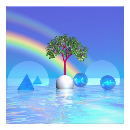 Regenbogenbaum Fotodruck (Vorne)