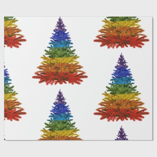 Regenbogenbaum Geschenkpapier (Flach)