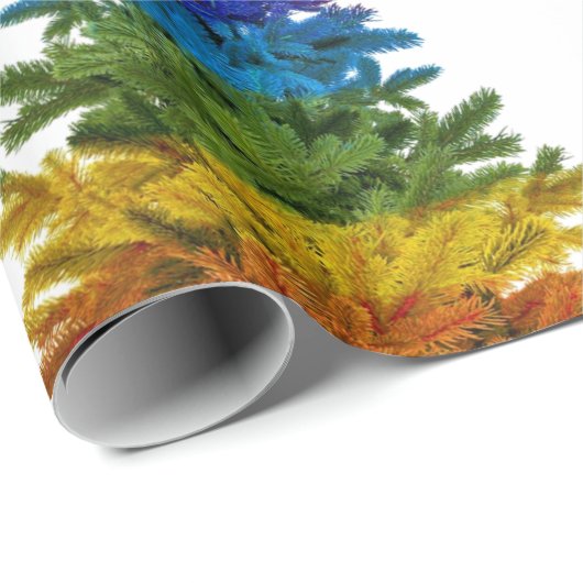Regenbogenbaum Geschenkpapier (Rolleneckpunkt)
