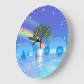 Regenbogenbaum Große Wanduhr (Winkel)
