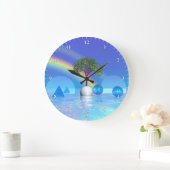 Regenbogenbaum Große Wanduhr (Zuhause)