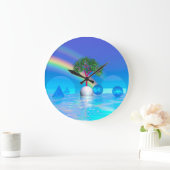 Regenbogenbaum Große Wanduhr (Zuhause)