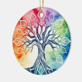 Regenbogenbaum Keramik Ornament (Links)