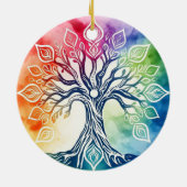 Regenbogenbaum Keramik Ornament (Hinten)