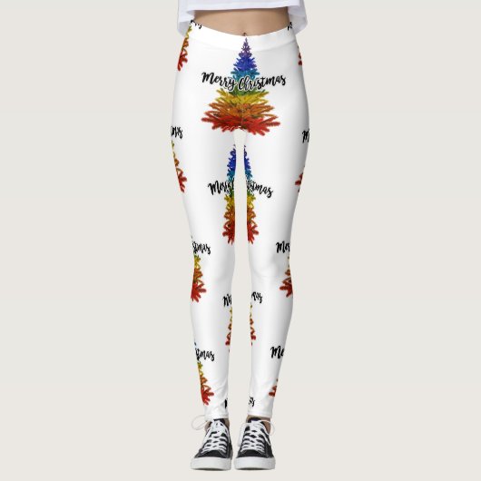 Regenbogenbaum Leggings (Vorderseite)