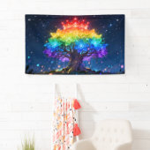 Regenbogenbaum-Lichtbanner Banner (Insitu)