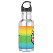 Regenbogenbaum "Liebe ist Liebe" Wasserflasche (Vorderseite)
