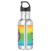 Regenbogenbaum "Liebe ist Liebe" Wasserflasche (Rückseite)