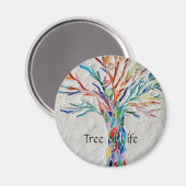 Regenbogenbaum Magnet (Vorderseite/Rückseite)