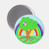 Regenbogenbaum Magnet (Vorderseite/Rückseite)