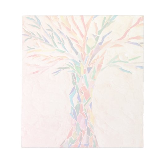 Regenbogenbaum  notizblock (Vorderseite)