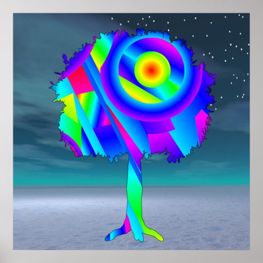 Regenbogenbaum Poster (Vorne)