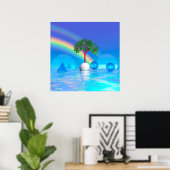 Regenbogenbaum Poster (Heimbüro)