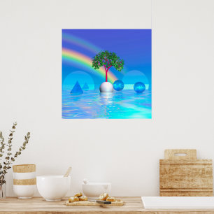 Regenbogenbaum Poster