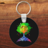 Regenbogenbaum Schlüsselanhänger (Vorderseite)