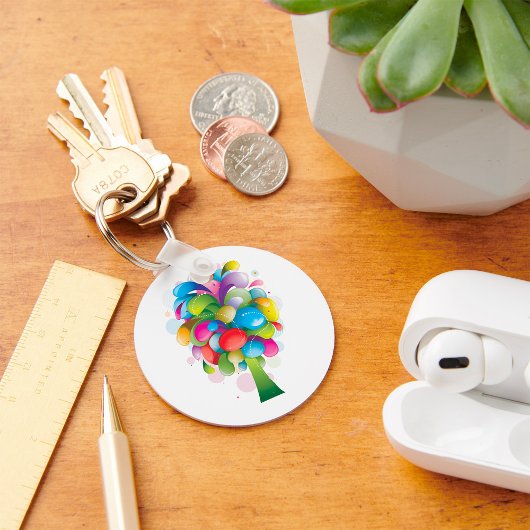 Regenbogenbaum Schlüsselanhänger
