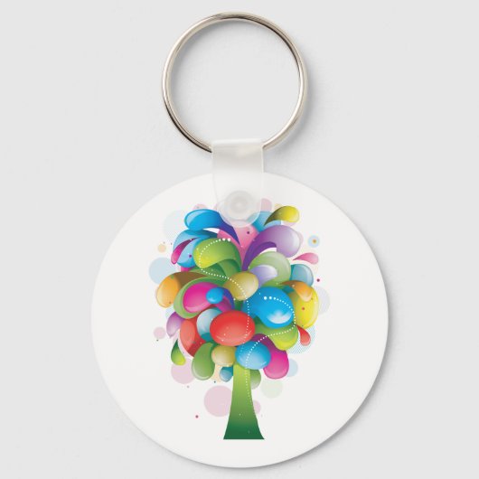 Regenbogenbaum Schlüsselanhänger (Vorderseite)