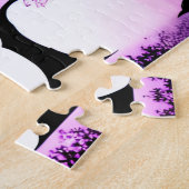 Regenbogenbaum-Silhouette Verzauberter Wald Puzzle (Seite)