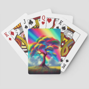 Regenbogenbaum Spielkarten