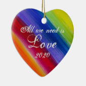 Regenbogenbaum und Streifen Keramik Ornament (Rechts)