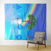 Regenbogenbaum Wandteppich (Beispiel (Horizontal))