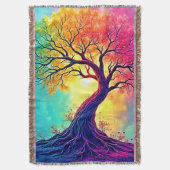 Regenbogenbaum: Wurzeln unendlicher Hoffnung Kunst Decke (Vorderseite Vertikal)