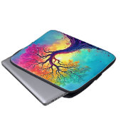 Regenbogenbaum: Wurzeln unendlicher Hoffnung Kunst Laptopschutzhülle (Vorne Knopf)