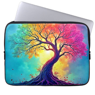 Regenbogenbaum: Wurzeln unendlicher Hoffnung Kunst Laptopschutzhülle