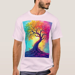 Regenbogenbaum: Wurzeln unendlicher Hoffnung Kunst T-Shirt