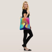 Regenbogenbaum: Wurzeln unendlicher Hoffnung Kunst Tasche (Am Model)
