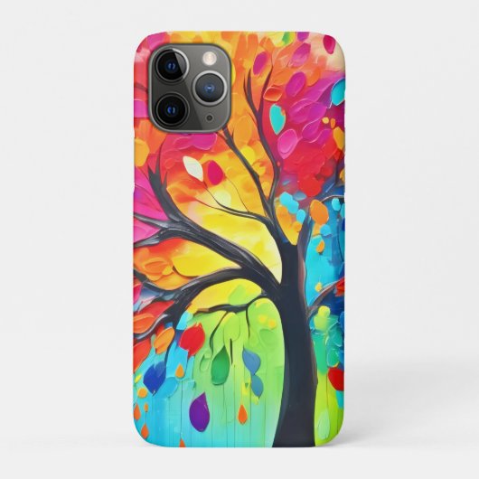 Regenbogenbäume Case-Mate iPhone Hülle (Rückseite)