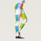 Regenbogenbäume farbenfrohe, helle Girlanlage Leggings (Rechts)