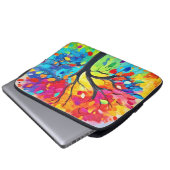 Regenbogenbäume Laptopschutzhülle (Vorne Knopf)