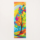 Regenbogenbäume: Lebhafter Wald Yogamatte (Rückseite)