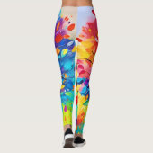 Regenbogenbäume Leggings (Rückseite)