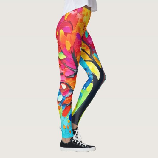Regenbogenbäume Leggings (Rechts)