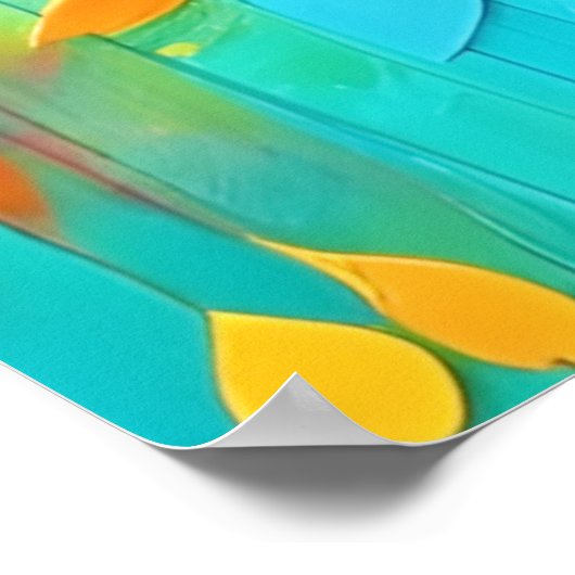 Regenbogenbäume Poster (Ecke)