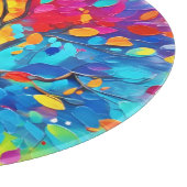 Regenbogenbäume Schneidebrett (Ecke)