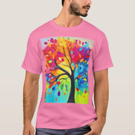 Regenbogenbäume T-Shirt