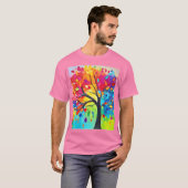 Regenbogenbäume T-Shirt (Vorne ganz)
