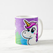 Regenbogenbecher Kaffeetasse (VorderseiteRechts)