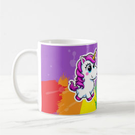 Regenbogenbecher Kaffeetasse