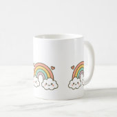 Regenbogenbecher Kaffeetasse (VorderseiteRechts)