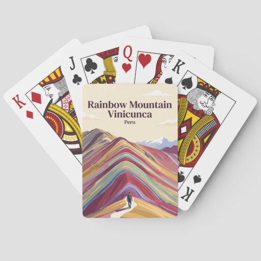 Regenbogenberg Vinicunca Peru Spielkarten (Rückseite)